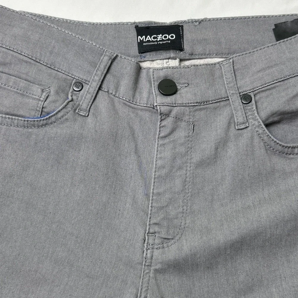 Maceoo Mens Jeans Leader Grey Slim Straight 5-Pocket Pants Size 31x30 Casual
